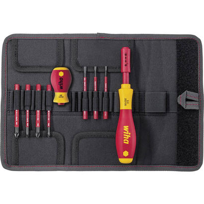 wiha-destornillador-electrico-con-portapuntas-slimvario-set-basico-rojoamarillo-10-piezas-con-slimbits-y-stubby-41232