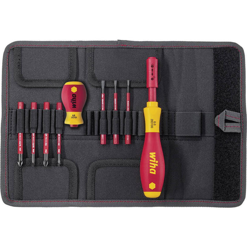 wiha-destornillador-electrico-con-portapuntas-slimvario-set-basico-rojoamarillo-10-piezas-con-slimbits-y-stubby-41232