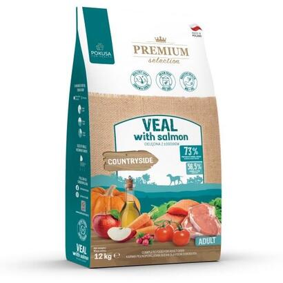 pokusa-premium-selection-veal-with-salmon-adult-alimento-seco-para-perros-12kg