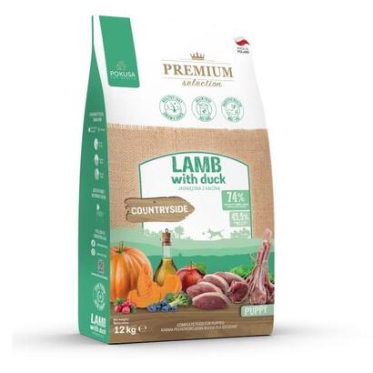 alimento-seco-para-perros-pokusa-premium-selection-puppy-lamb-with-duck-12kg
