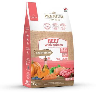 alimento-seco-para-perros-pokusa-premium-selection-puppy-beef-with-salmon-12kg
