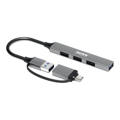 hub-port-connect-usb-4-ports-slim-combo-for-btoc