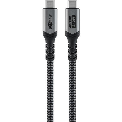 cable-goobay-usb-c-with-textile-sheath-usb4-240-w-40-gbit-s-power-delivery-05-m-black-grey