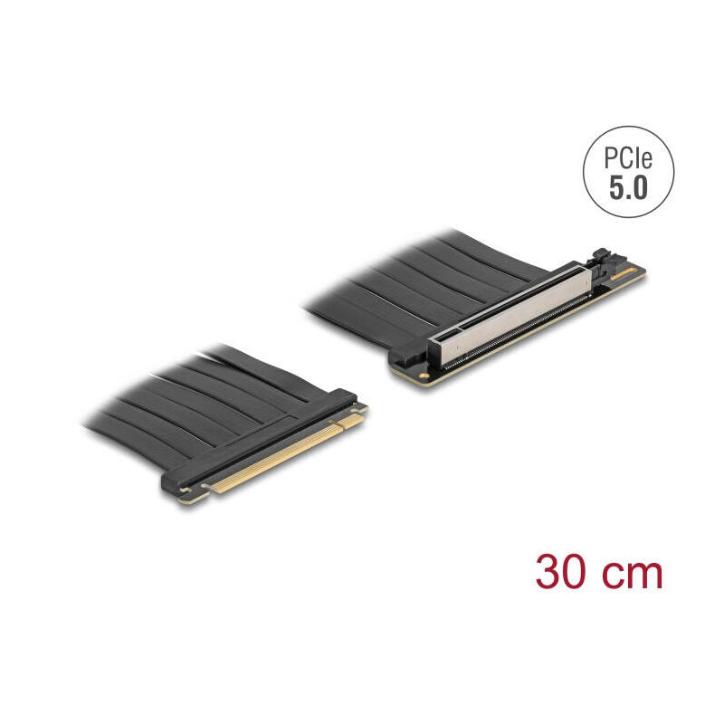 delock-riser-tarjeta-pci-express-50-x16-macho-a-x16-slot-con-cable-30-cm