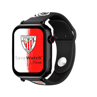 savefamily-reloj-inteligente-infantil-savewatch-plus-edicion-athletic-club-con-gps-y-llamada-correa-silicona-negra