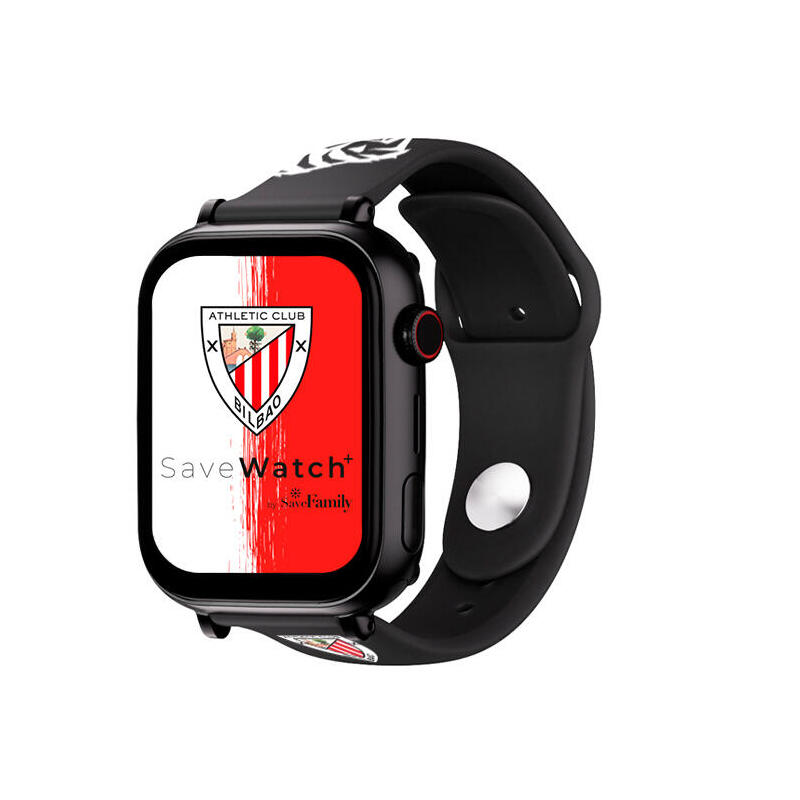 savefamily-reloj-inteligente-infantil-savewatch-plus-edicion-athletic-club-con-gps-y-llamada-correa-silicona-negra