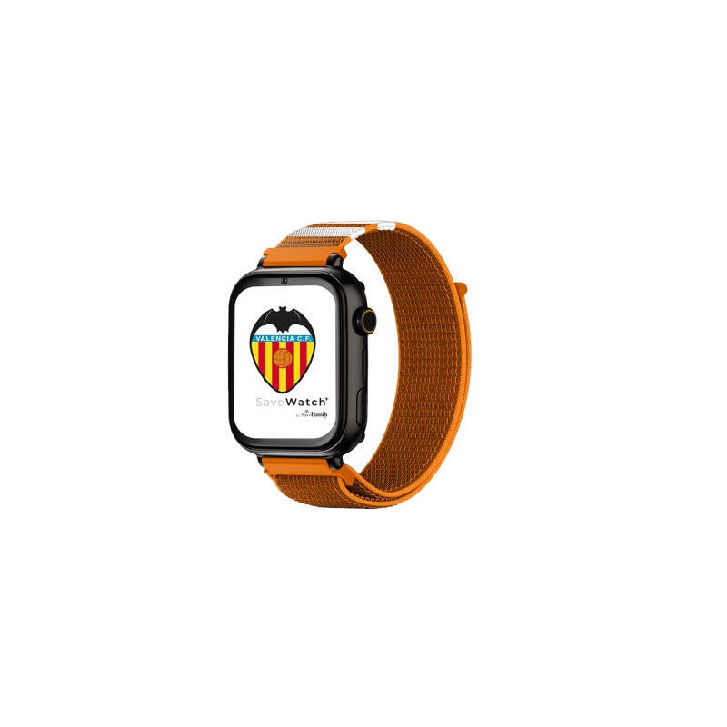 savefamily-reloj-inteligente-infantil-savewatch-plus-edicion-valencia-cf-con-gps-y-llamada-correa-tela-naranja