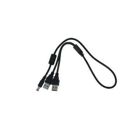 silex-y-usb-mromcable-f-br-500ac-negro-50cm-2xusb-a-dc-meckerclass4