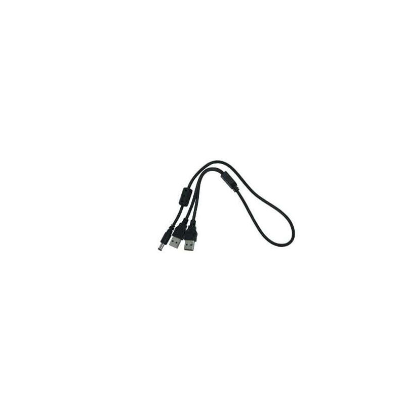 silex-y-usb-mromcable-f-br-500ac-negro-50cm-2xusb-a-dc-meckerclass4