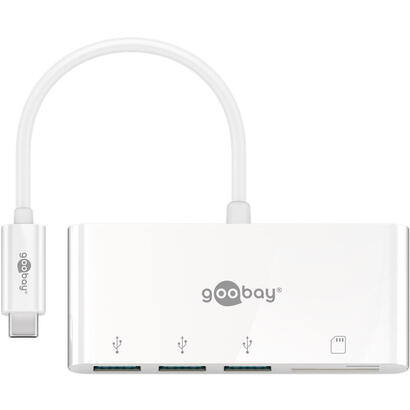 adaptador-goobay-40759-multipuerto-usb-c-a-3x-usb-a-lector-de-tarjetas-blanco