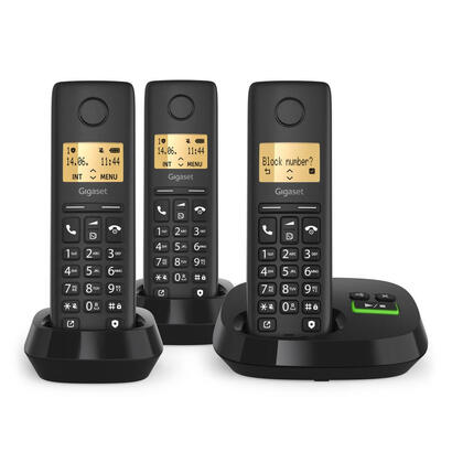 gigaset-pure-100-am-trio-telefono-dectanalogico-identificador-de-llamadas-negro