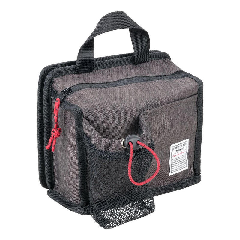 troika-bbg67gy-bolso-y-bandolera-poliester-negro-gris-unisex-bolsa-para-carrito-de-la-compra