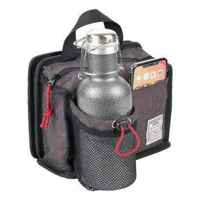 troika-bbg67gy-bolso-y-bandolera-poliester-negro-gris-unisex-bolsa-para-carrito-de-la-compra