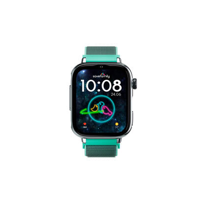 savefamily-reloj-inteligente-infantil-savewatch-plus-2-pantalla-amoled-carcasa-plateada-correa-tela-ocean