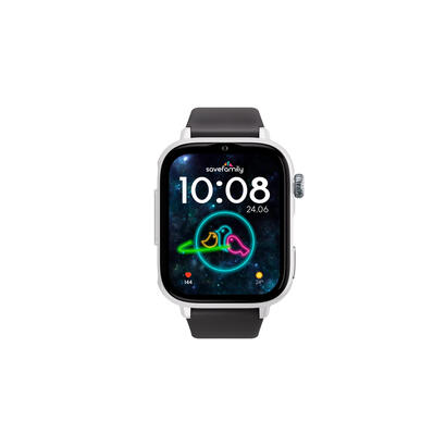savefamily-reloj-inteligente-infantil-savewatch-plus-2-pantalla-amoled-carcasa-blanca-correa-silicona-negra