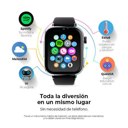 savefamily-reloj-inteligente-infantil-savewatch-plus-2-pantalla-amoled-carcasa-blanca-correa-tela-negra