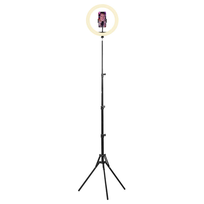 tnb-influence-12-led-ring-light-in-white-and-rgb-light-tripod-for-studio-black