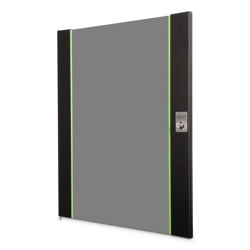 puerta-frontal-de-cristal-para-armario-mural-de-19-16u-unique-color-negro-ral-9005