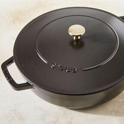 staub-brter-chistera-28-cm-schwarz-gusseisen
