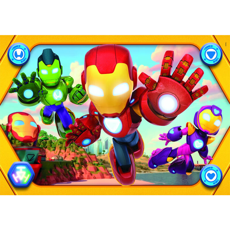 puzzle-maxi-iron-man-y-su-superequipo-marvel-104pzs