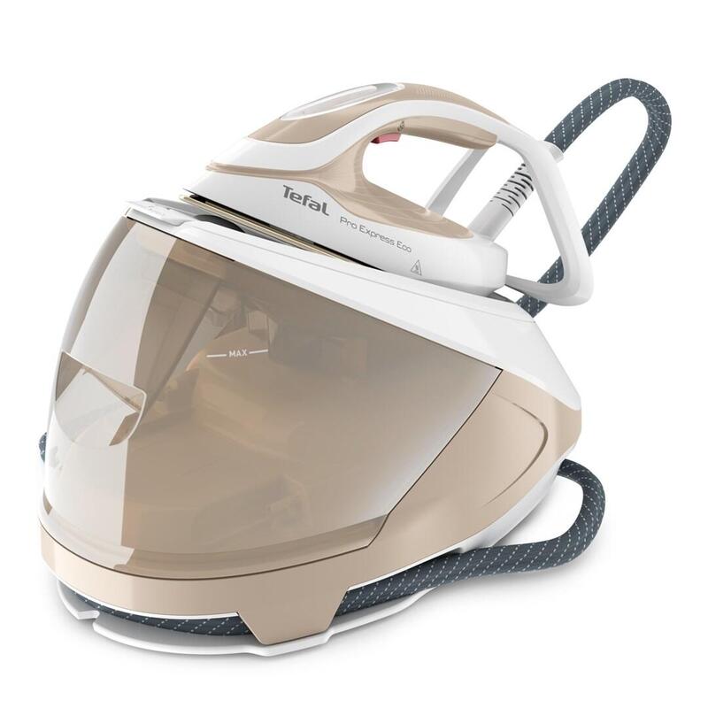 tefal-pro-express-eco-gv9e22e0-estacion-de-planchado-a-vapor-2200-w-18-l-suela-durilium-airglide-autoclean-beige-blanco