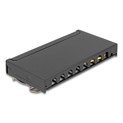 delock-mini-desktop-patchpanel-rj45-hembra-8-port-cat6a-geschirmt-negro
