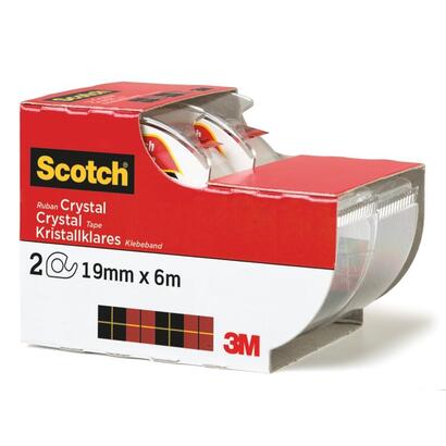 scotch-crystal-pack-de-2-cintas-adhesivas-invisible-supertransparente-19mm-x-6m-blanco