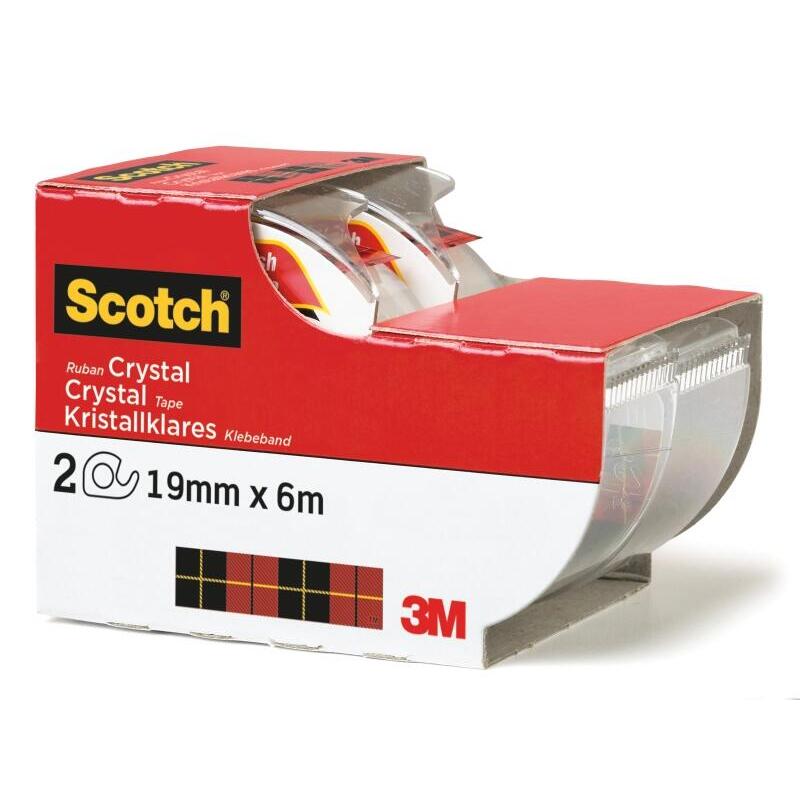 scotch-crystal-pack-de-2-cintas-adhesivas-invisible-supertransparente-19mm-x-6m-blanco