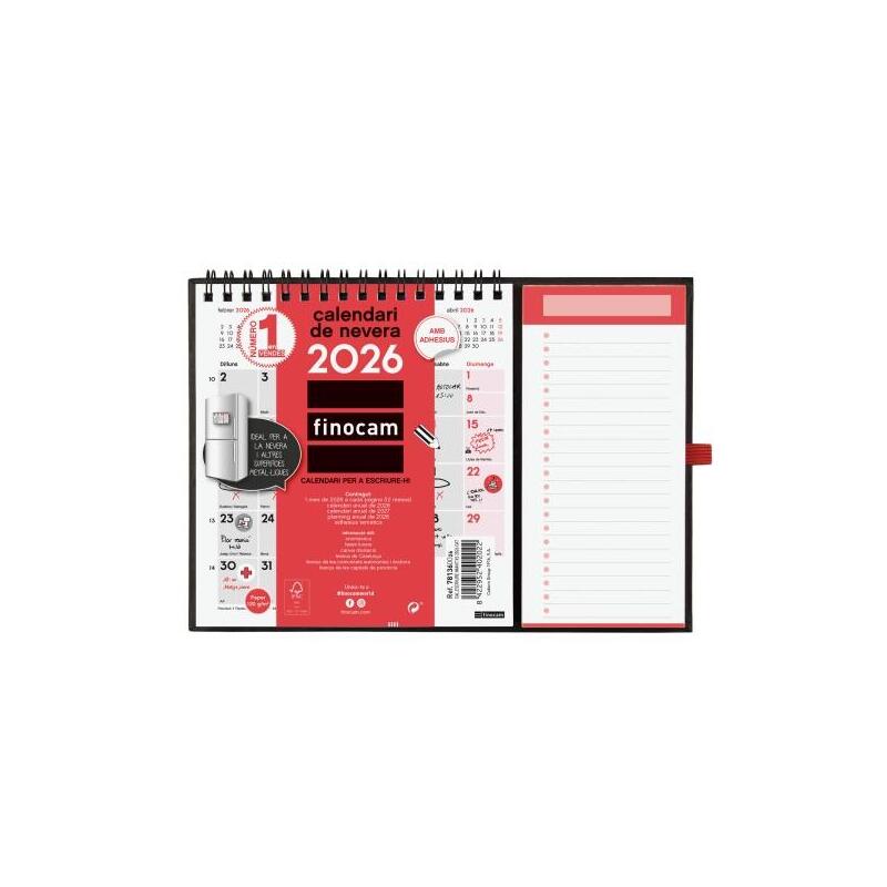 finocam-calendario-imantado-en-catalan-anual-2026-224x12x160mm-espacio-para-escribir-blanco-y-rojo