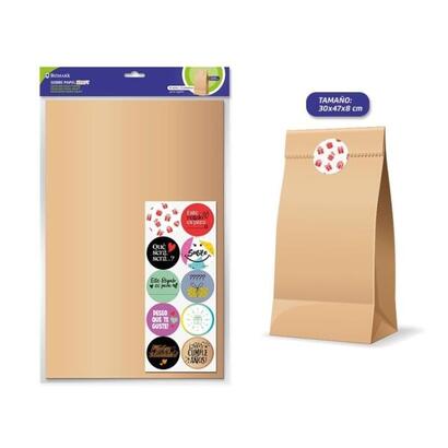 bismark-pack-de-10-sobres-papel-kraft-50grs-con-10-pegatinas-para-cierre-medidas-30x47x8cm-ideal-para-regalos-