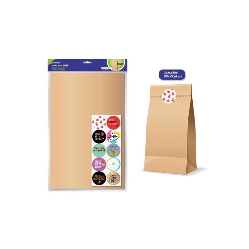 bismark-pack-de-10-sobres-papel-kraft-50grs-con-10-pegatinas-para-cierre-medidas-30x47x8cm-ideal-para-regalos-
