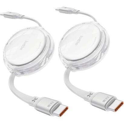 iottie-100w-retractable-usb-c-cable-white-2-pack