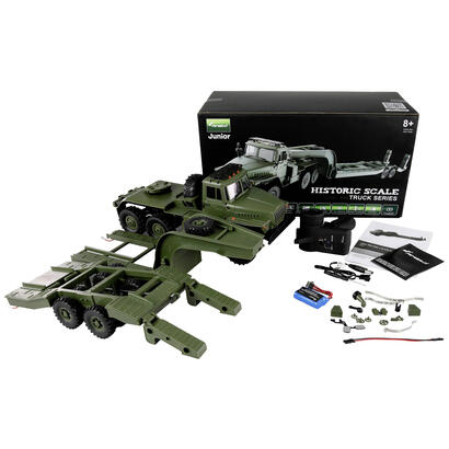 amewi-ural-b36-militar-lkw-6wd-con-tieflader-116-rtr-verde
