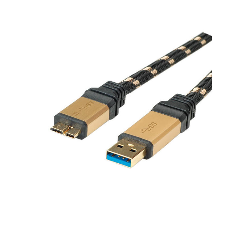 roline-11028879-cable-usb-usb-32-gen-1-31-gen-1-2-m-usb-a-micro-usb-b-negro-oro