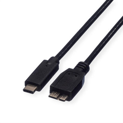 roline-11029005-cable-usb-usb-32-gen-1-31-gen-1-05-m-usb-c-micro-usb-b-negro