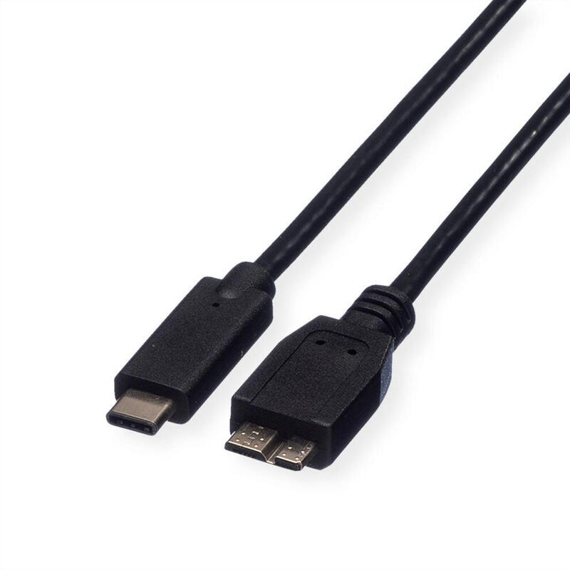 roline-11029005-cable-usb-usb-32-gen-1-31-gen-1-05-m-usb-c-micro-usb-b-negro