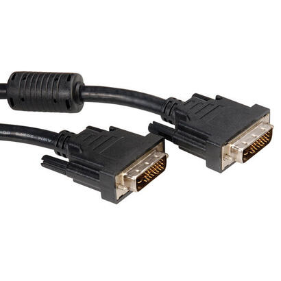 roline-11045525-cable-dvi-2-m-dvi-d-negro