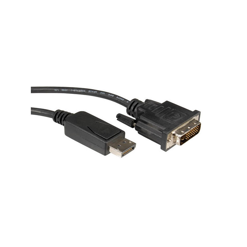 roline-11045612-adaptador-de-cable-de-video-5-m-displayport-dvi-negro