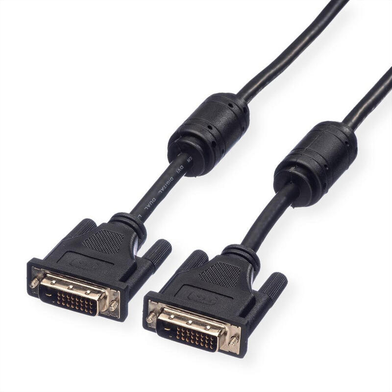 cable-roline-11045556-dvi-75-m-dvi-d-negro