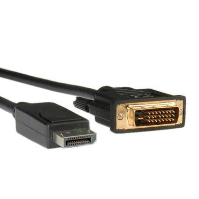 roline-11045773-adaptador-de-cable-de-video-3-m-displayport-dvi-d-negro