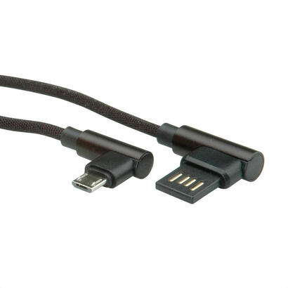 cable-roline-11028720-usb-usb-20-08-m-usb-a-micro-usb-b-negro