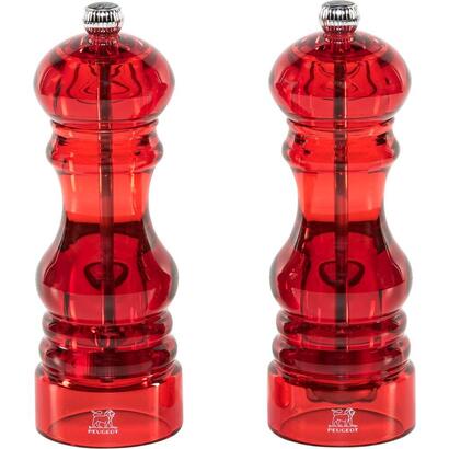 peugeot-podium-salt-and-pepper-mill-18-cm-duo-acryl-red