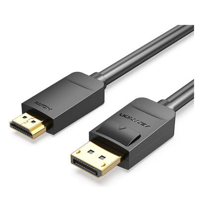cable-conversor-vention-hadbi-displayport-macho-hdmi-macho-3m-negro