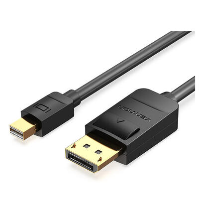 cable-conversor-vention-hagbj-displayport-macho-hdmi-4k-hembra-5m-negro