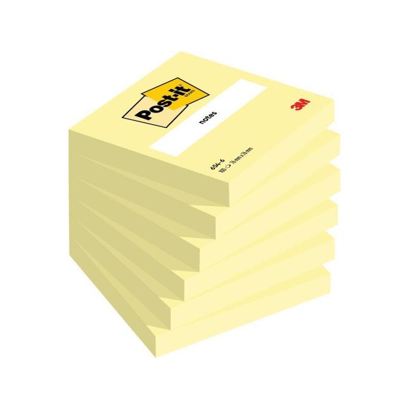 post-it-pack-con-6-blocs-de-100-notas-adhesivas-removibles-canary-yellow-76x76mm-papel-con-certificacion-pefc-