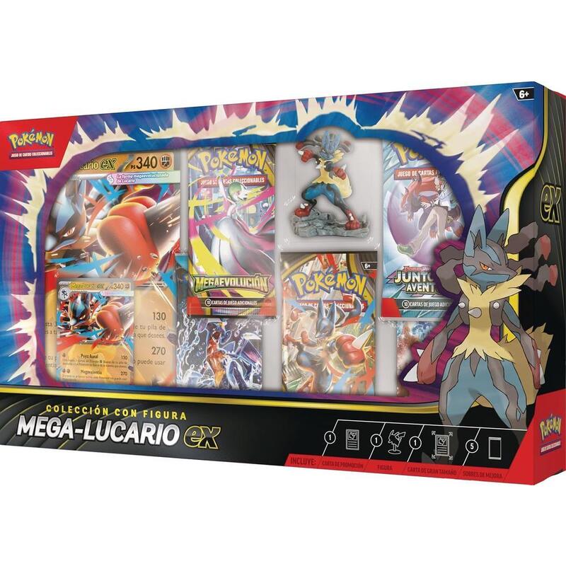 blister-cartas-mega-lucario-ex-pokemon-espanol