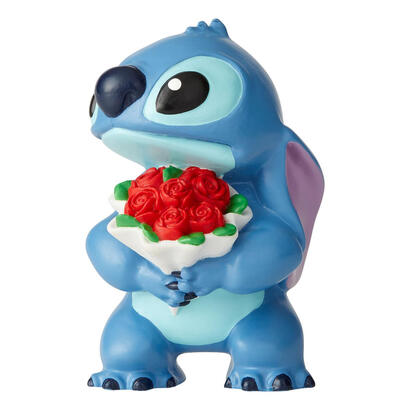 figura-enesco-disney-lilo-stitch-stitch-con-ramo-de-rosas