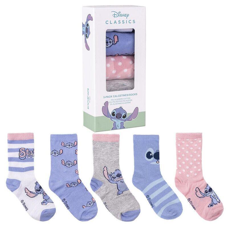 pack-de-12-unidades-blister-5-calcetines-stitch-disney