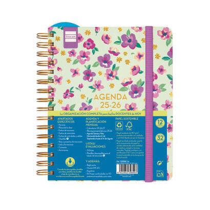 finocam-agenda-docente-magistral-design-espiral-doble-4-svh-lilac-2025-2026