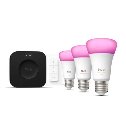 philips-hue-white-and-color-ambiance-kit-de-inicio-3-bombillas-inteligentes-e27-regulador-de-intensidad-hue-bridge-pro
